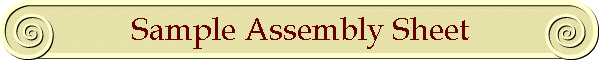 Sample Assembly Sheet